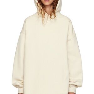 Fear of God Essentials Hoodie Womens XL Off White Relaxed Fleece Core Collection